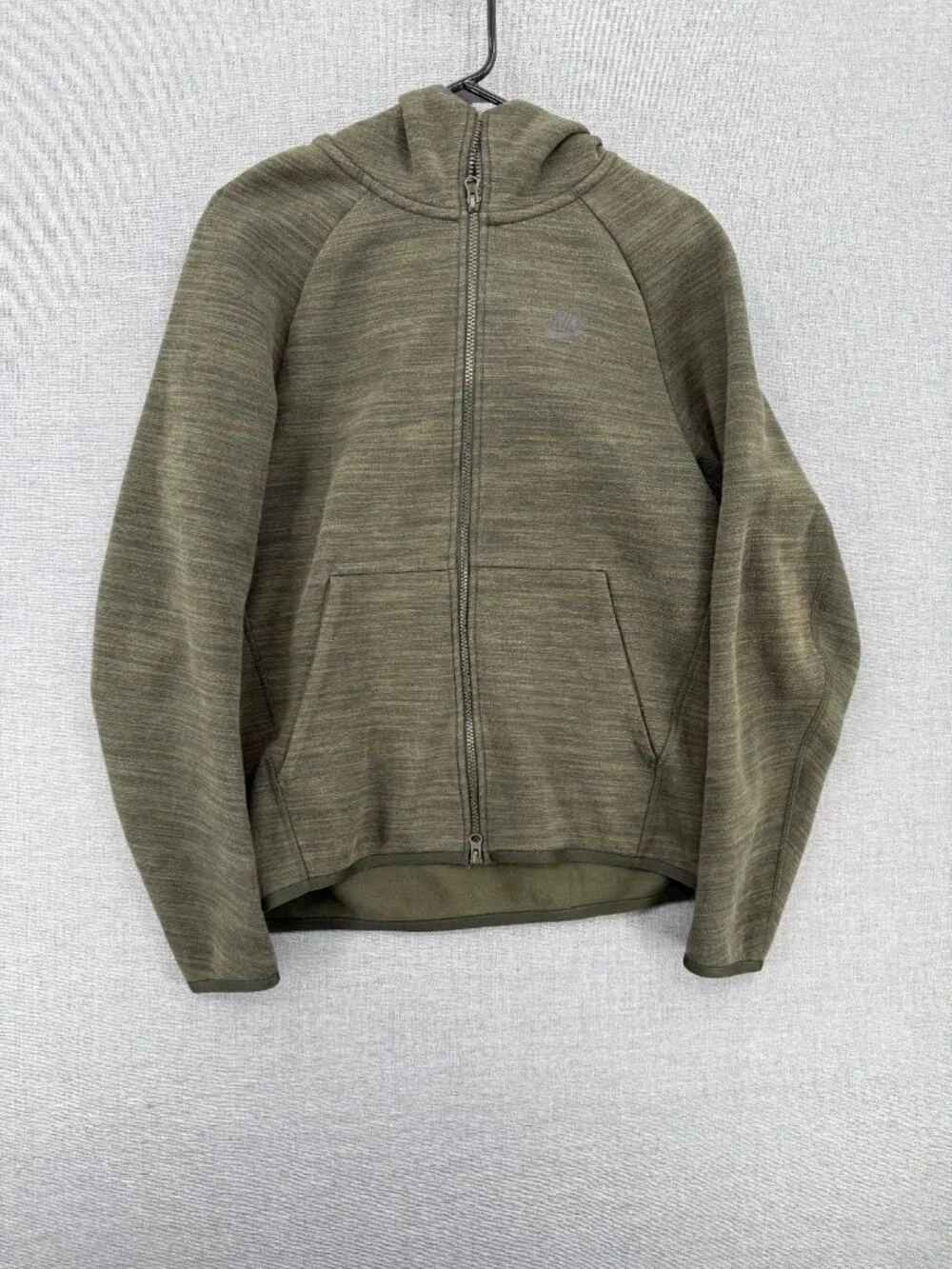 Nike Sportswear Tech Fleece Hoodie Mens S Heather Green CT7866-355